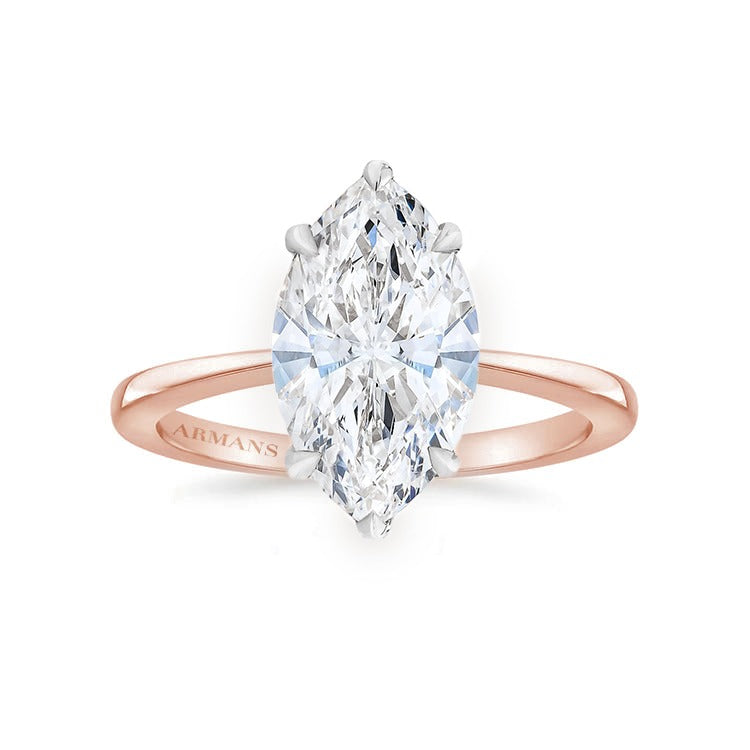 Marquise diamond sale rose gold