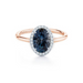 Teal Sapphire Kristina Lab Grown Engagement Ring - Armans Fine Jewellery