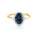 Teal Sapphire Kristina Lab Grown Engagement Ring - Armans Fine Jewellery