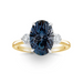 Teal Sapphire Whitney Three Stone Engagement Ring - Armans Fine Jewellery