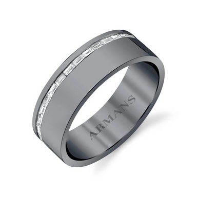Empire Baguette Diamond Wedding Band - Armans Fine Jewellery
