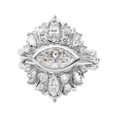 The Eye of Hope Diamond and Blue Sapphire Ring - Armans Fine Jewellery