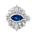 The Eye of Hope Diamond and Blue Sapphire Ring - Armans Fine Jewellery