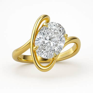 The Lyra Oval Engagement Ring - Armans Fine Jewellery