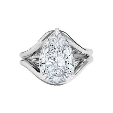 The Onda Pear Engagement Ring - Armans Fine Jewellery