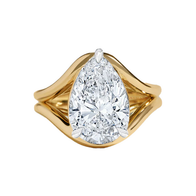The Onda Pear Engagement Ring - Armans Fine Jewellery