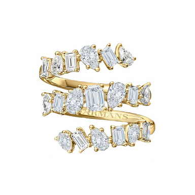 Tiered Mixed Diamond Wrap Ring - Armans Fine Jewellery