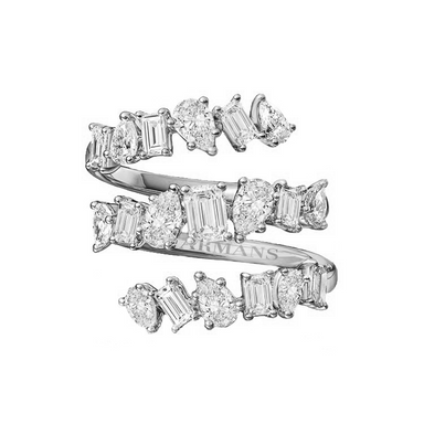 Tiered Mixed Diamond Wrap Ring - Armans Fine Jewellery