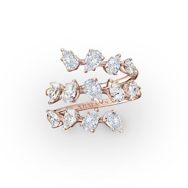 Tiered Pear Diamond Wrap Ring - Armans Fine Jewellery