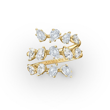Tiered Pear Diamond Wrap Ring - Armans Fine Jewellery
