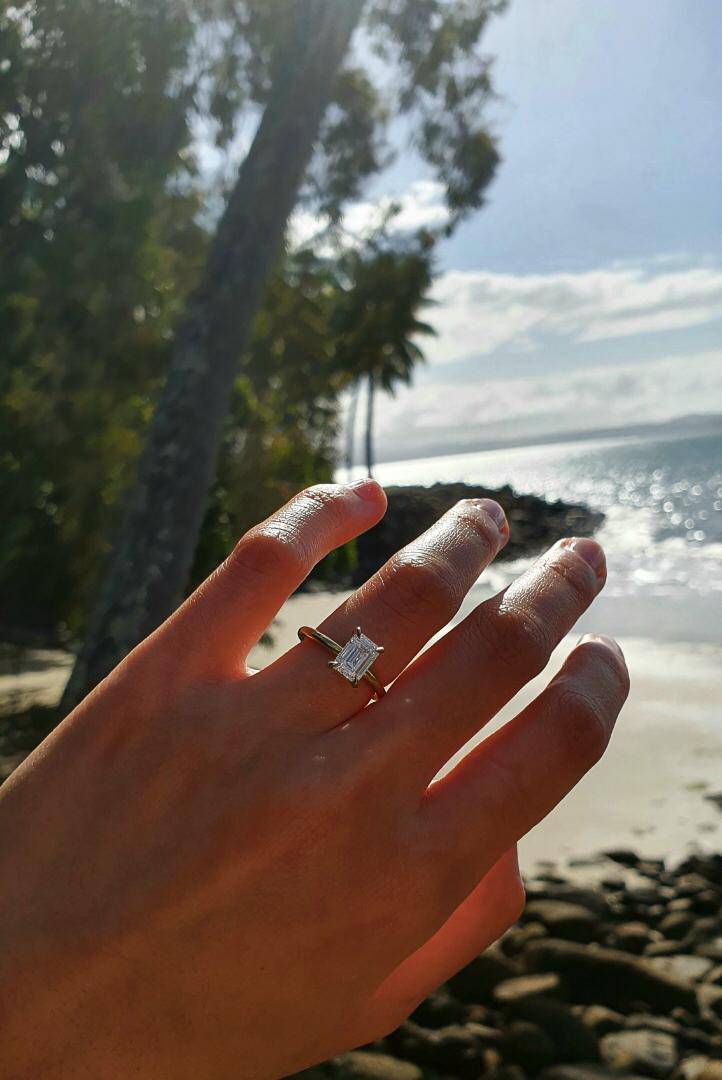 Tiffany Emerald Engagement Ring - Armans Fine Jewellery