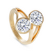 Two Stone Round Diamond Bezel Set Ring - Armans Fine Jewellery