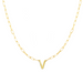 Block Letter Necklace with Paperclip Chain - Armans Fine Jewellery