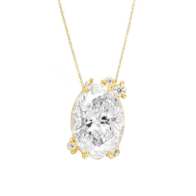 Fire Fly Oval Diamond Necklace - Armans Fine Jewellery