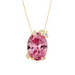 Fire Fly Oval Pink Sapphire Necklace - Armans Fine Jewellery