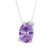 Fire Fly Oval Purple Sapphire Necklace - Armans Fine Jewellery