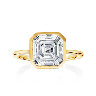 Vivienne Asscher Bezel Lab Grown Engagement Ring - Armans Fine Jewellery