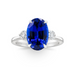 Whitney Blue Sapphire Three Stone Engagement Ring - Armans Fine Jewellery