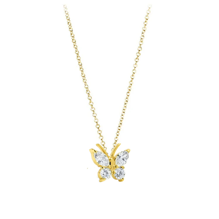 Wings of Light Diamond Butterfly Necklace - Armans Fine Jewellery