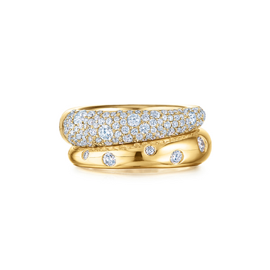 Wondering Diamonds Double Row Band - Armans Fine Jewellery