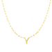 Block Letter Necklace with Paperclip Chain - Armans Fine Jewellery