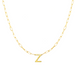 Block Letter Necklace with Paperclip Chain - Armans Fine Jewellery