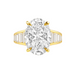 Zaria Oval with Baguette Side Stones Engagement Ring - Armans Fine Jewellery