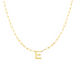 Block Letter Necklace with Paperclip Chain - Armans Fine Jewellery