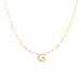 Block Letter Necklace with Paperclip Chain - Armans Fine Jewellery