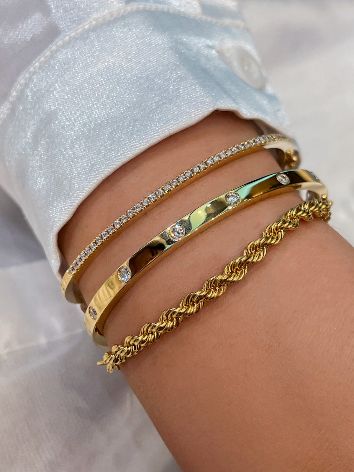 Solid Gold Rope Bracelet - Armans Fine Jewellery