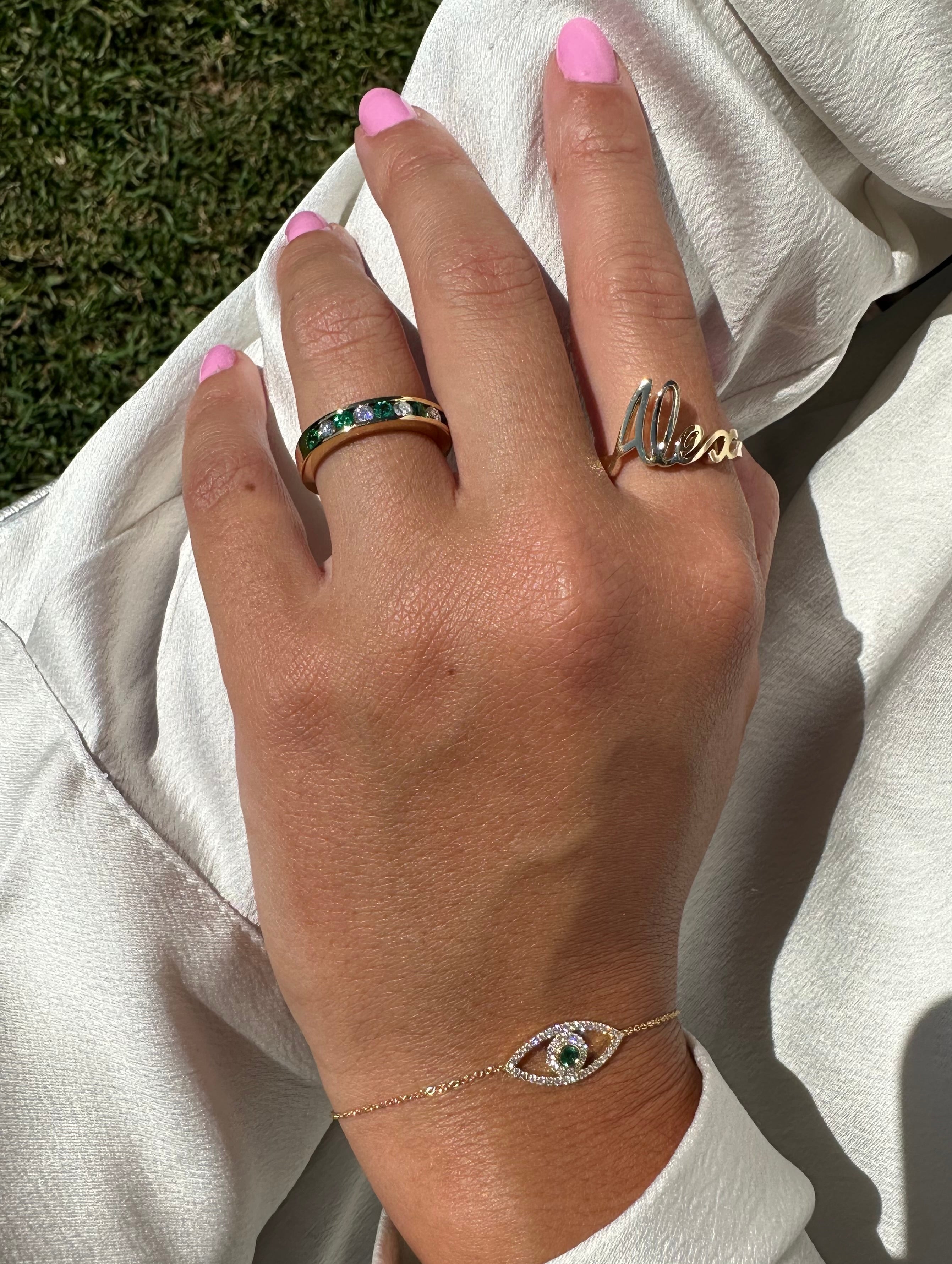 Solid Gold Name Ring - Armans Fine Jewellery