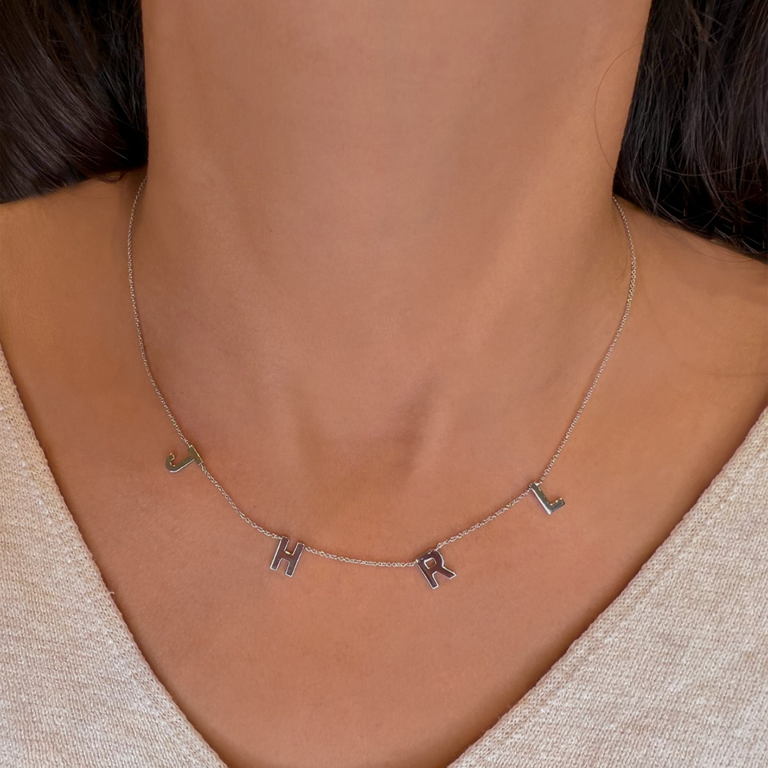 Petite Multi Initial Necklace - Armans Fine Jewellery