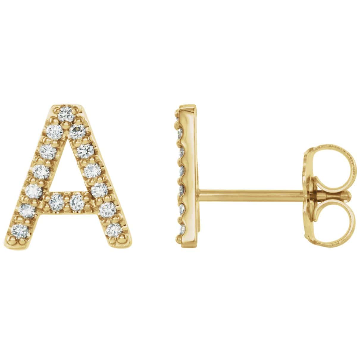 Initial Earrings - Armans Fine Jewellery