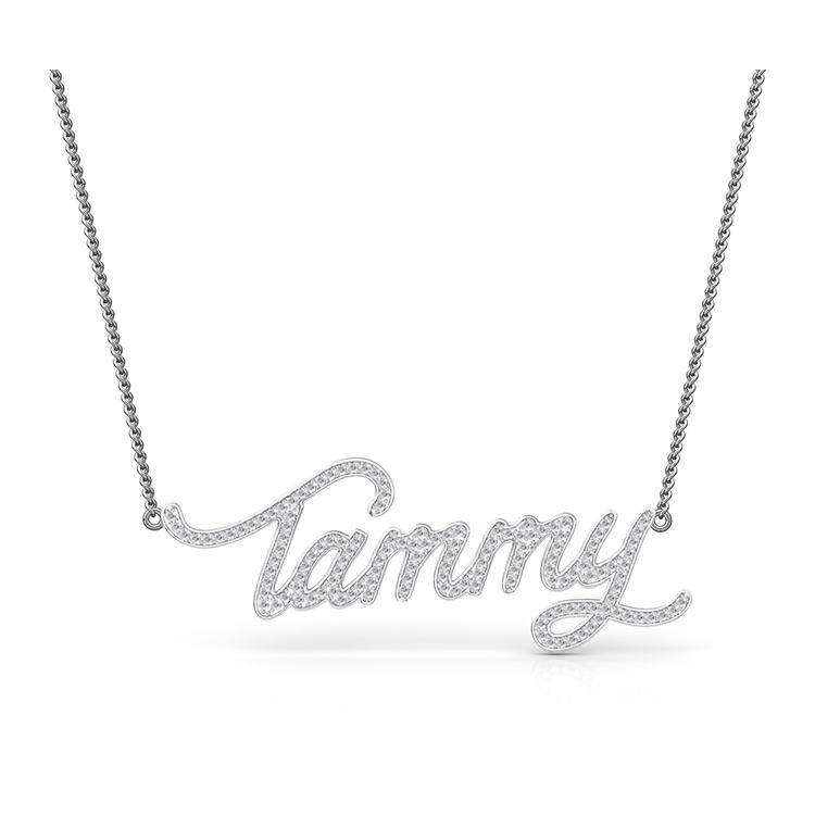 Diamond Name Necklace Armans Fine Jewellery Sydney