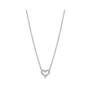 Petite Diamond Heart Pendant - Armans Fine Jewellery