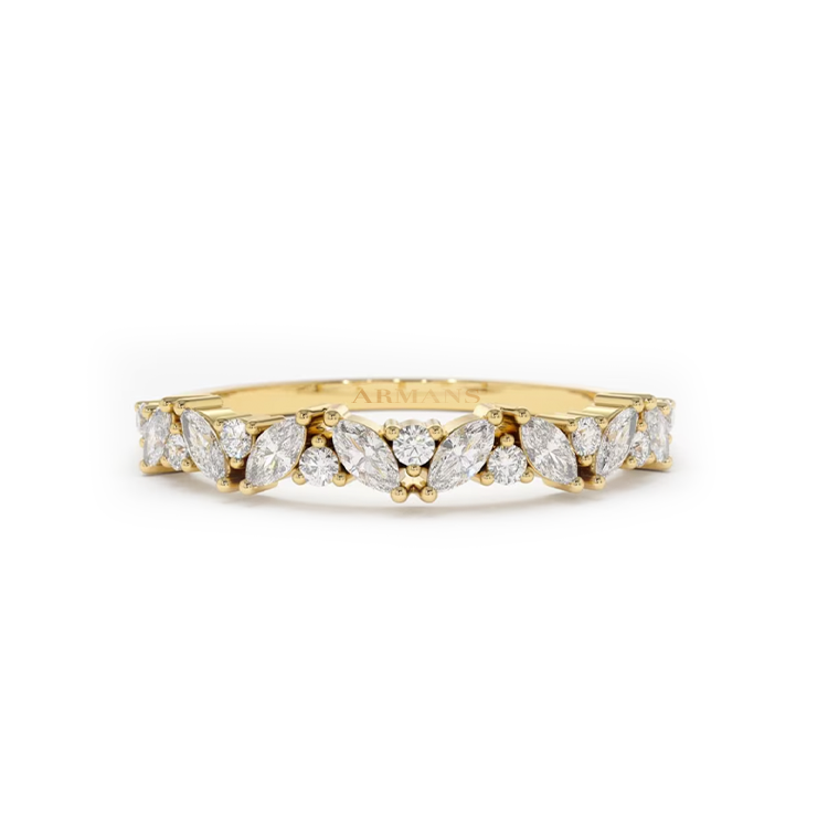 Angel Mixed Diamond Band - Armans Fine Jewellery