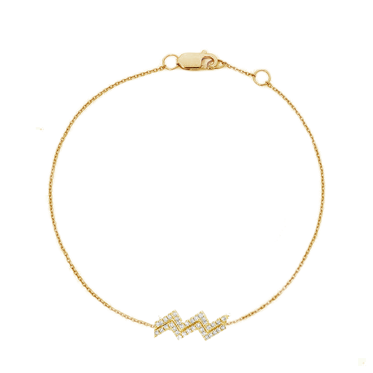 Aquarius Diamond Zodiac Bracelet - Armans Fine Jewellery