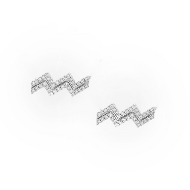 Aquarius Diamond Zodiac Studs - Armans Fine Jewellery