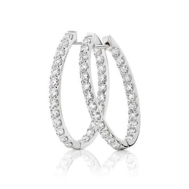 Aria Diamond Hoops - Armans Fine Jewellery