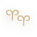 Aries Diamond Zodiac Studs - Armans Fine Jewellery