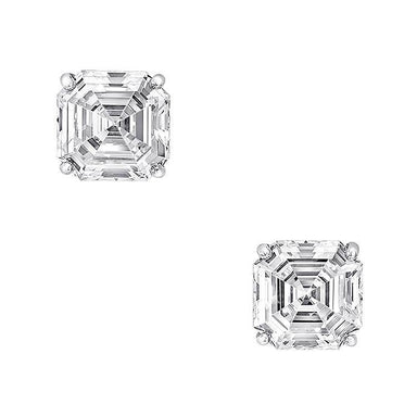 Asscher Diamond Studs - Armans Fine Jewellery