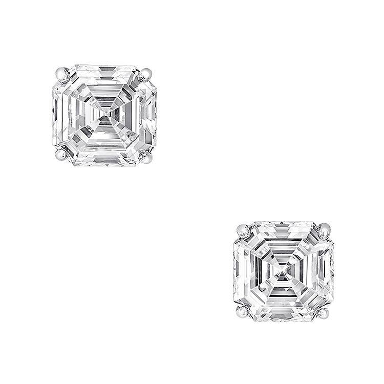 Asscher Diamond Studs Armans Fine Jewellery - Main Image