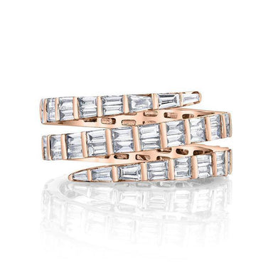 Baguette Spiral Diamond Ring - Armans Fine Jewellery
