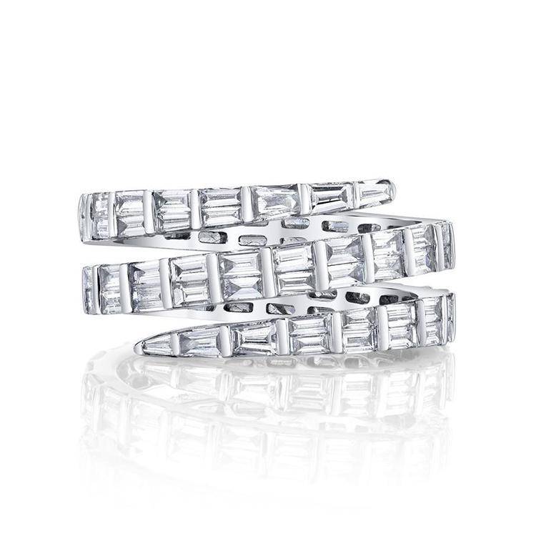 Baguette Spiral Diamond Ring - Armans Fine Jewellery