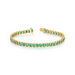 Bezel Set Green Emerald Bracelet - Armans Fine Jewellery