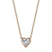 Bezel Set Heart Diamond Pendant - Armans Fine Jewellery