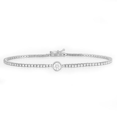 Bezel Set Round Diamond Tennis Bracelet - Armans Fine Jewellery