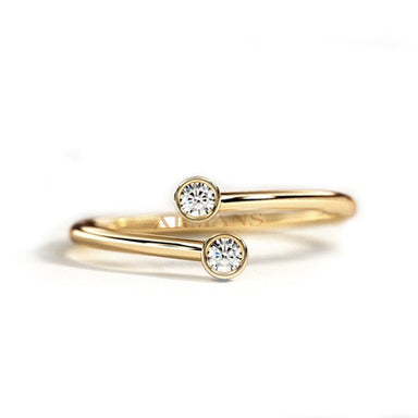 Bezel Set Wrap Ring - Armans Fine Jewellery