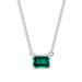 Bezel Set Green Emerald Pendant - Armans Fine Jewellery