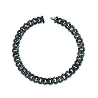 Black Pavé Diamond Chain Bracelet - Armans Fine Jewellery
